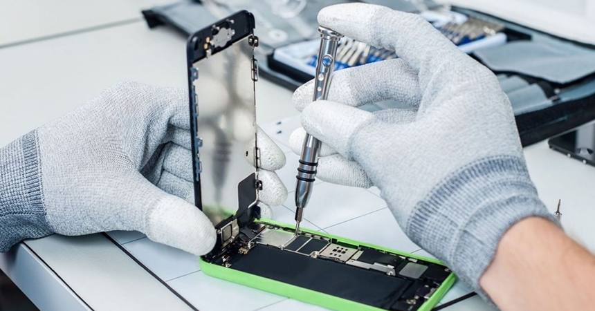 Tempo médio de reparo da tela Apple